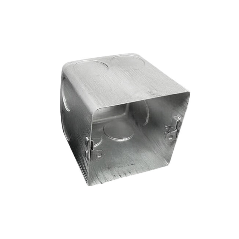 Wholesale stretch junction box, metal stretch box, galvanized welded wiring base, octagonal lamp head, outer ear, ribbed switch box Item Picture