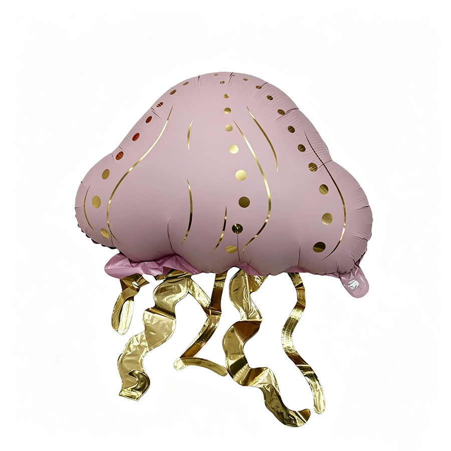 Jellyfish, cross-border Marine animals, turtle balloons, jellyfish, manta ray balloons, standing mermaid, party decoration balloons Specification image
