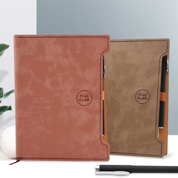 Yalong Cross-border's new fashionable design A5 leather notebook, a notebook manufacturer, is suitable for schools details Picture