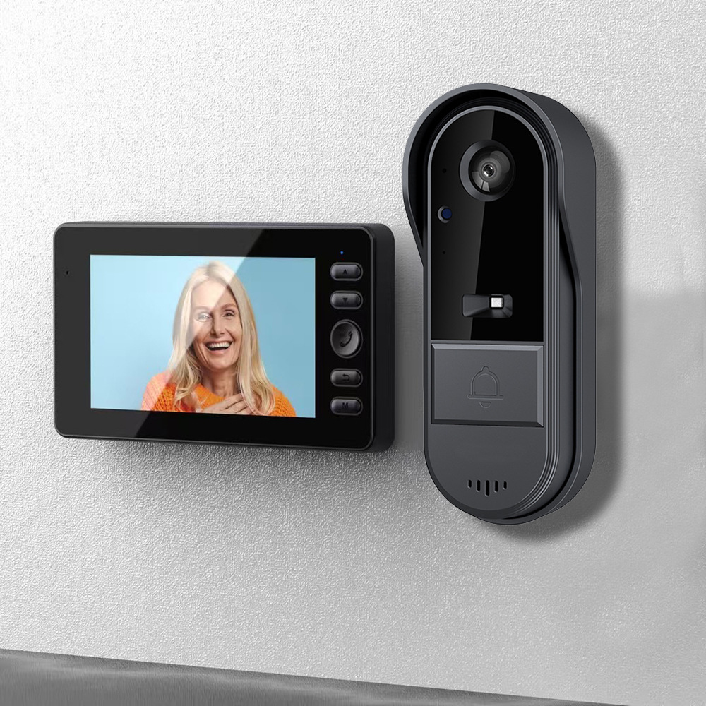Lexiangyu two-way wake-up wireless video doorbell, rainproof, high-definition night vision, wide-angle, large-capacity battery, long battery life, cross-border selection details Picture