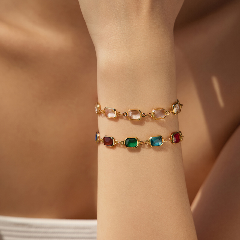 手链/可爱手链/水晶手串/锆石手链/琉璃手串产品图