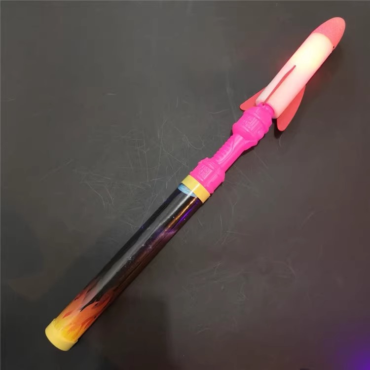 On Children's Day, small gifts such as flashing pneumatic rocket launchers are available at the street stall square, and large-sized flying toys are set up Specification image