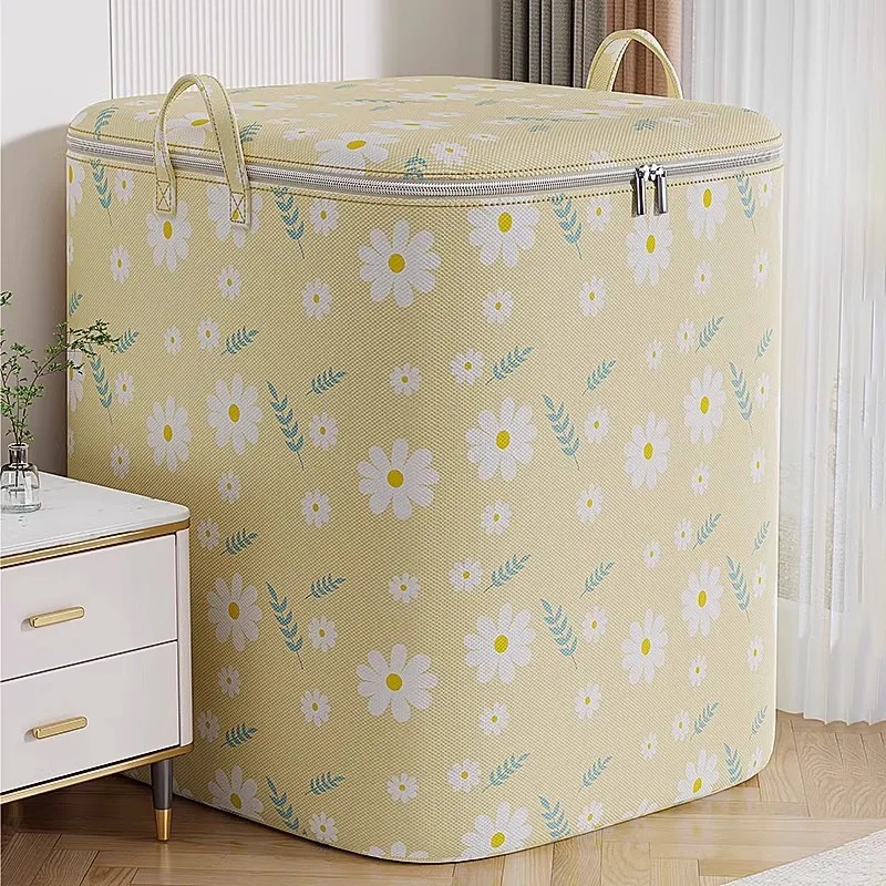 Large-capacity quilt storage bags, waterproof and moisture-proof storage boxes, clothes, clothing, luggage, moving packing, cotton quilt bags Application Scenario