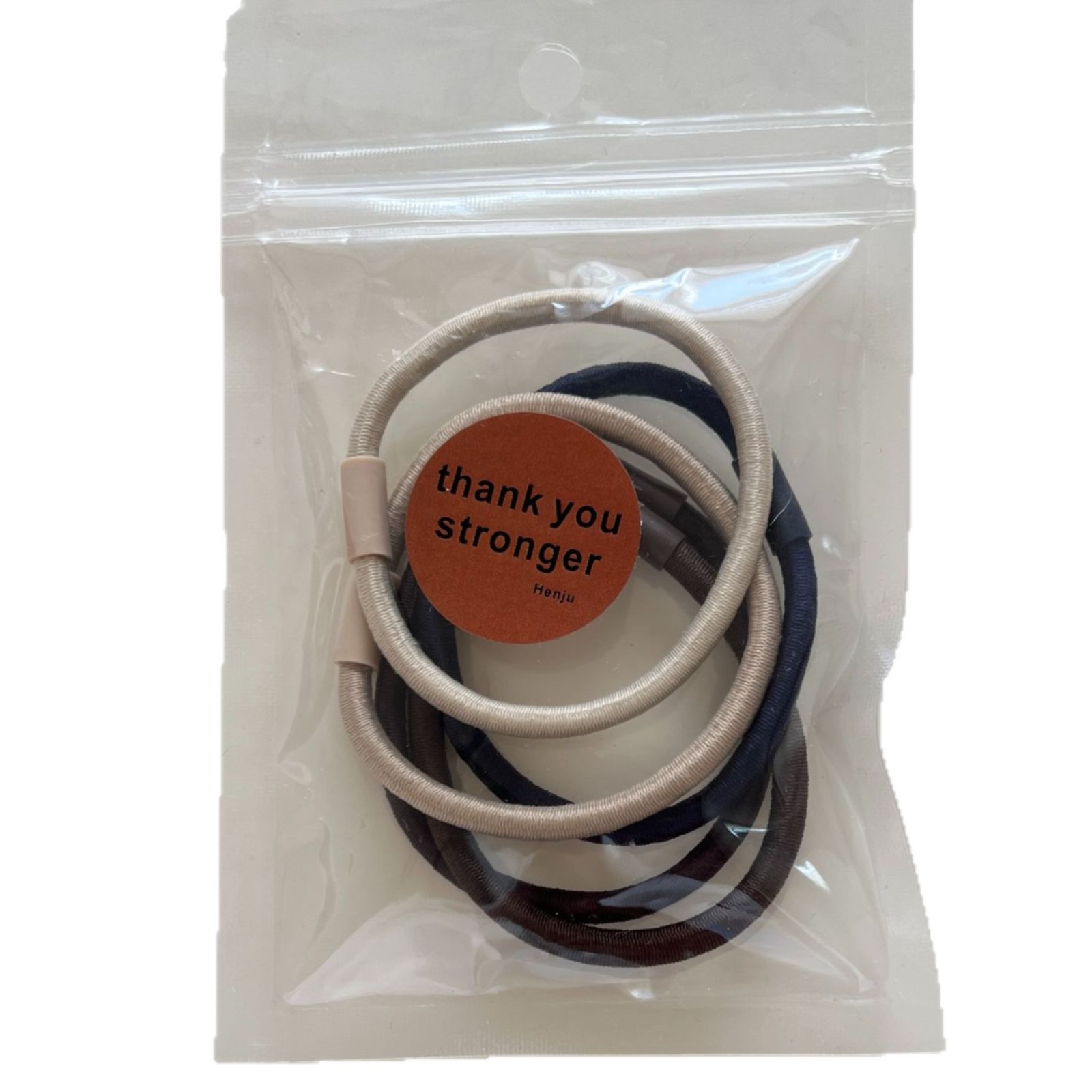 5-piece set ~ High-elasticity practical rubber bands that won't damage hair, hair ties that are basic and versatile for girls, telephone lines, hair bands, hair accessories Item Picture
