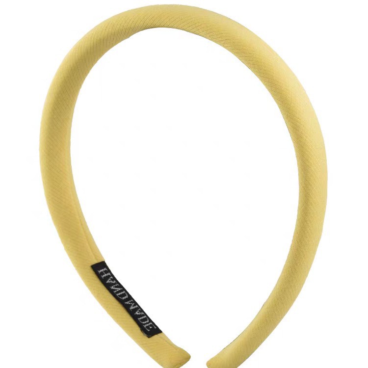 The 2025 new style, the same as Liu Yifei's, features a small yellow fabric hairband. It's a cute headband for women with tall heads and a cute face-washing headband Item Picture