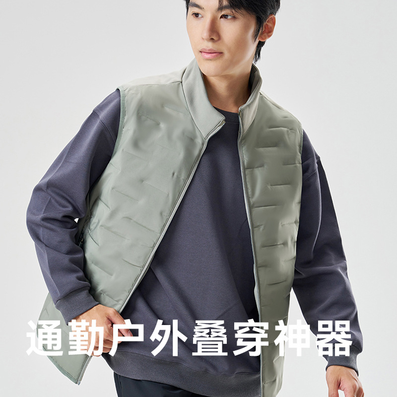 2025新款冬季羽绒服男轻薄运动户外发热男装休闲加厚男士羽绒马甲产品图