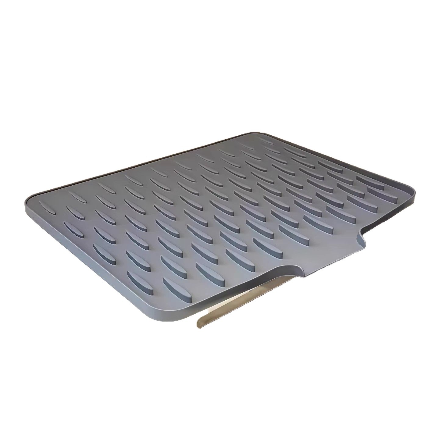 Silicone water-draining pad for countertop slope, kitchen heat-resistant and heat-insulating pot pad, thickened countertop pad, anti-slip cutting board fixing pad Item Picture