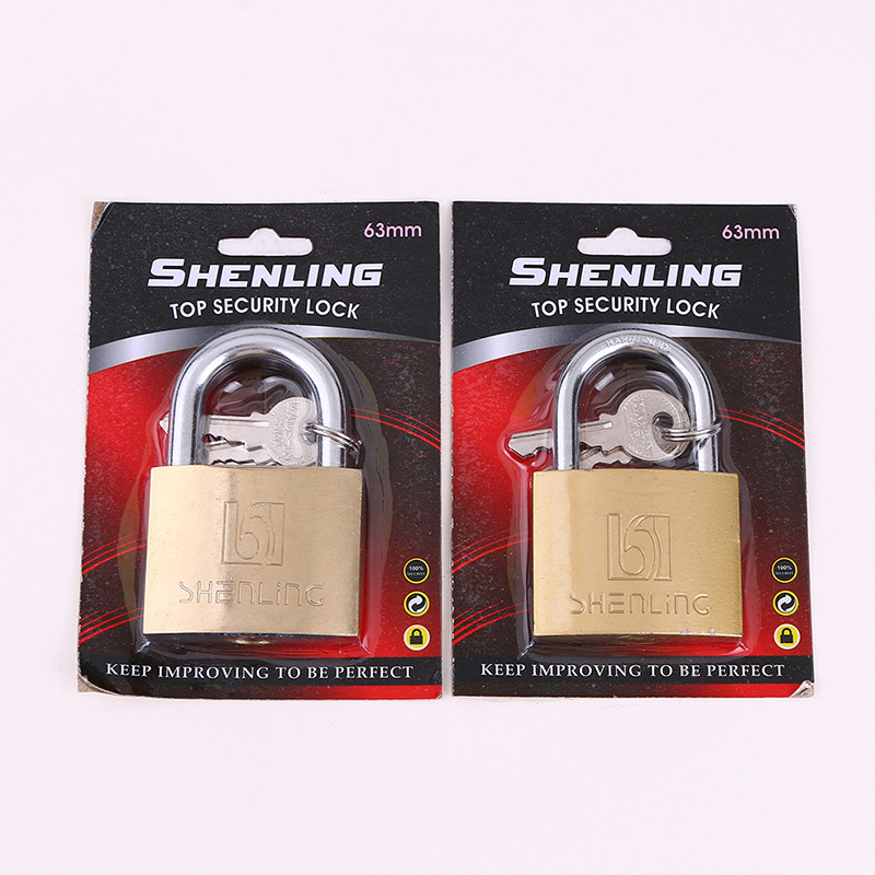 Imitation copper single-line padlock, direct-opening lock, luggage lock, door and window, warehouse door lock, manufacturer's direct supply, bedroom cabinet lock, copper padlock details Picture