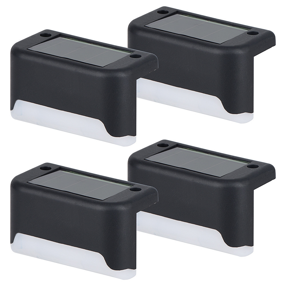 Solar step lights, ladder lights, outdoor waterproof garden and courtyard fence lights, railing lights, zero-electricity LED lighting fixtures Item Picture