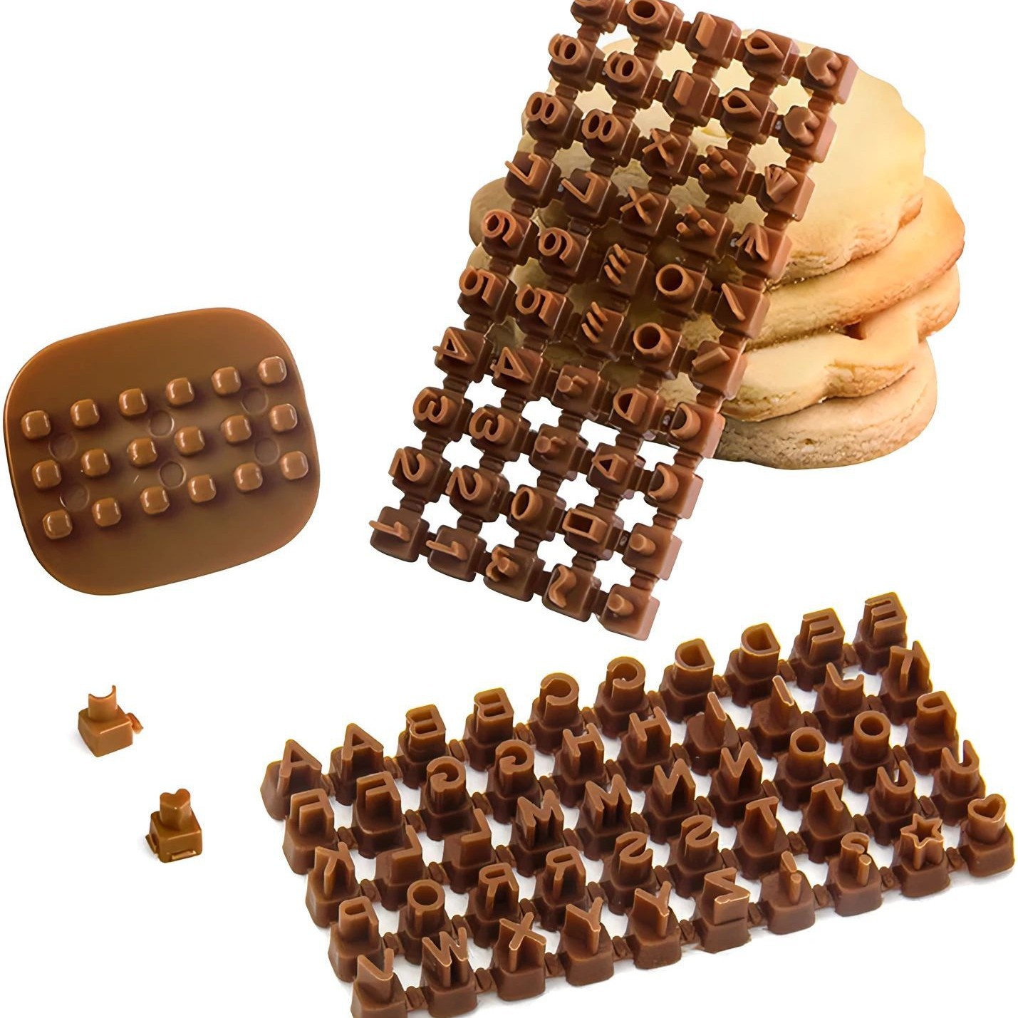 DIY烘焙饼干模具英文字母数字符号印章饼干模活字印刷邮票曲奇模详情图4