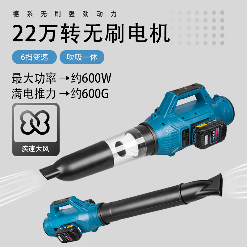 High-power industrial-grade lithium battery storm machine, charging blower, snow blower, dust blower, dust removal machine details Picture