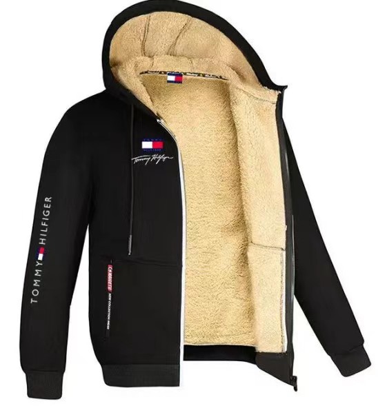 冬季卫衣男士连帽潮流帅气百搭宽松外套秋冬加绒加厚衣服加印LOGO