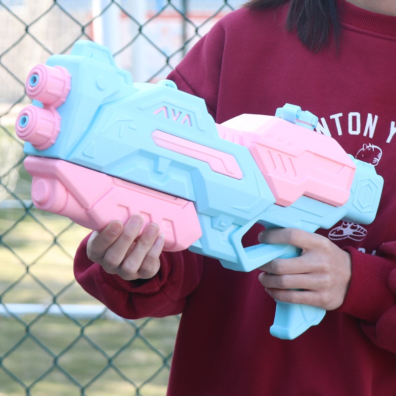 跨境儿童水枪玩具大容量夏季沙滩抽拉式呲水枪户外喷水泼水节玩具