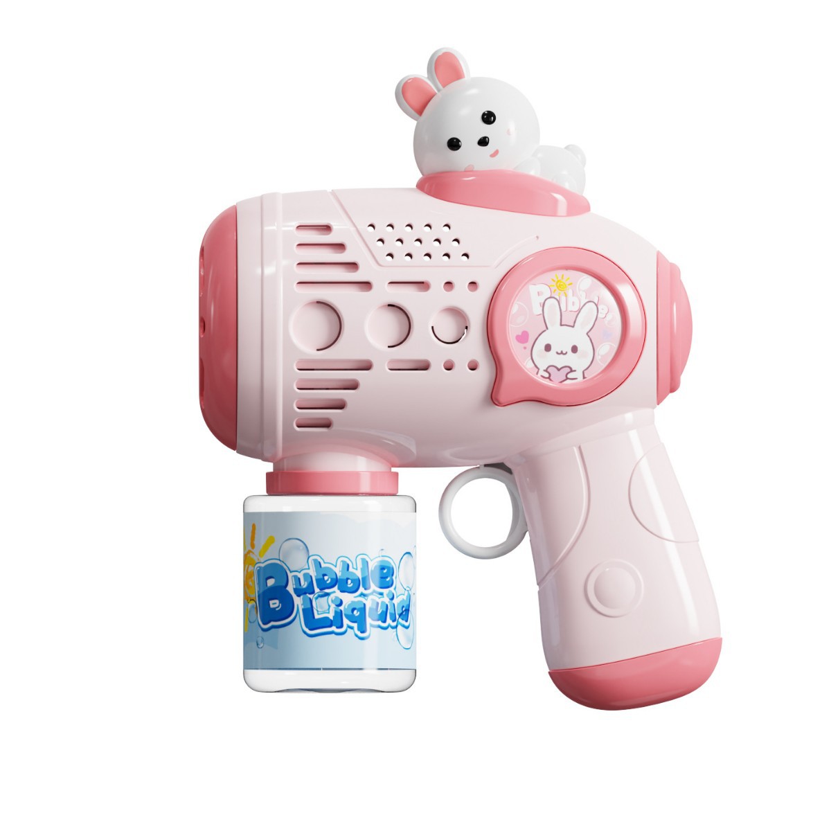 New children's bubble machine, fully automatic, leak-proof handheld bubble blowing gun, Gatling toys for boys and girls Item Picture