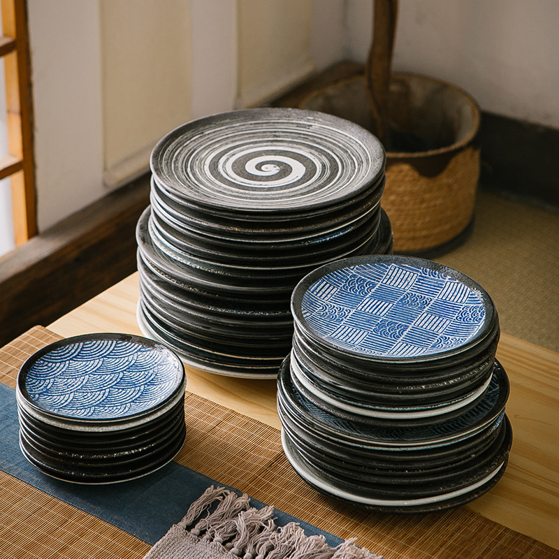 Japanese ceramic tableware, bone plates, household shallow plates, flat plates, Western plates, steak plates, porcelain plates, vegetable plates, pasta plates Specification image