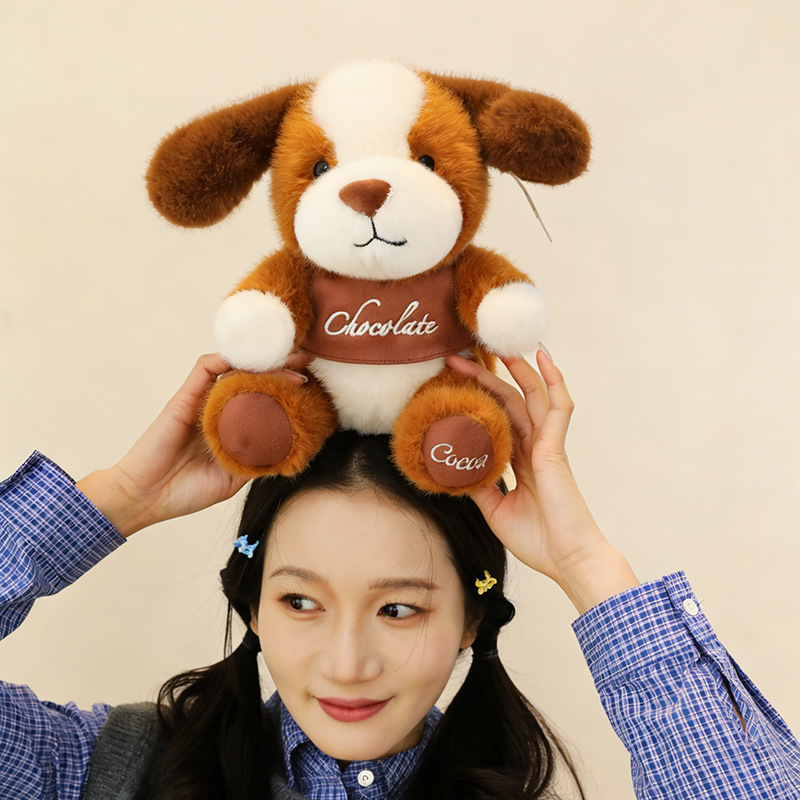 Wholesale of best-selling Maillard color series puppy plush toys, baby soothing dolls and children's birthday gifts Application Scenario