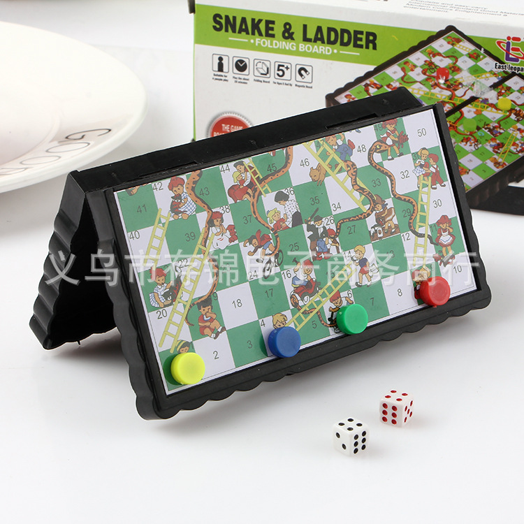儿童玩具游戏棋 蛇棋蛇梯棋速卖通赠品货源 互动亲子娱乐教育产品图