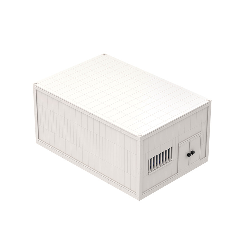 Customized moldable container container models, small particle house scenes, compatible LOGO assembly and insertion building block toys details Picture