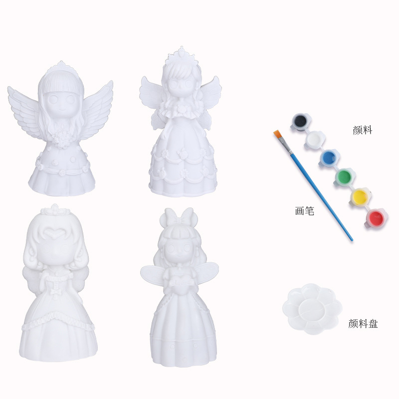 Cartoon creative coloring cards, children's DIY fairy tale princess doodle, handicraft cognition, hands-on DIY coloring toys Application Scenario