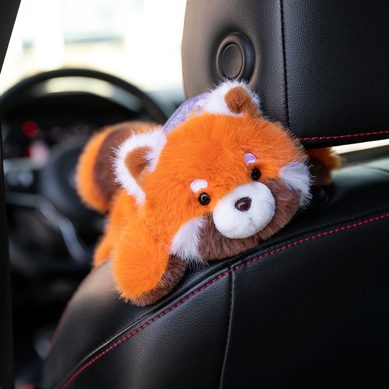 Cartoon capybara plush toy, West Highland dog, home panda figurine, car fox decoration, office sloth Specification image