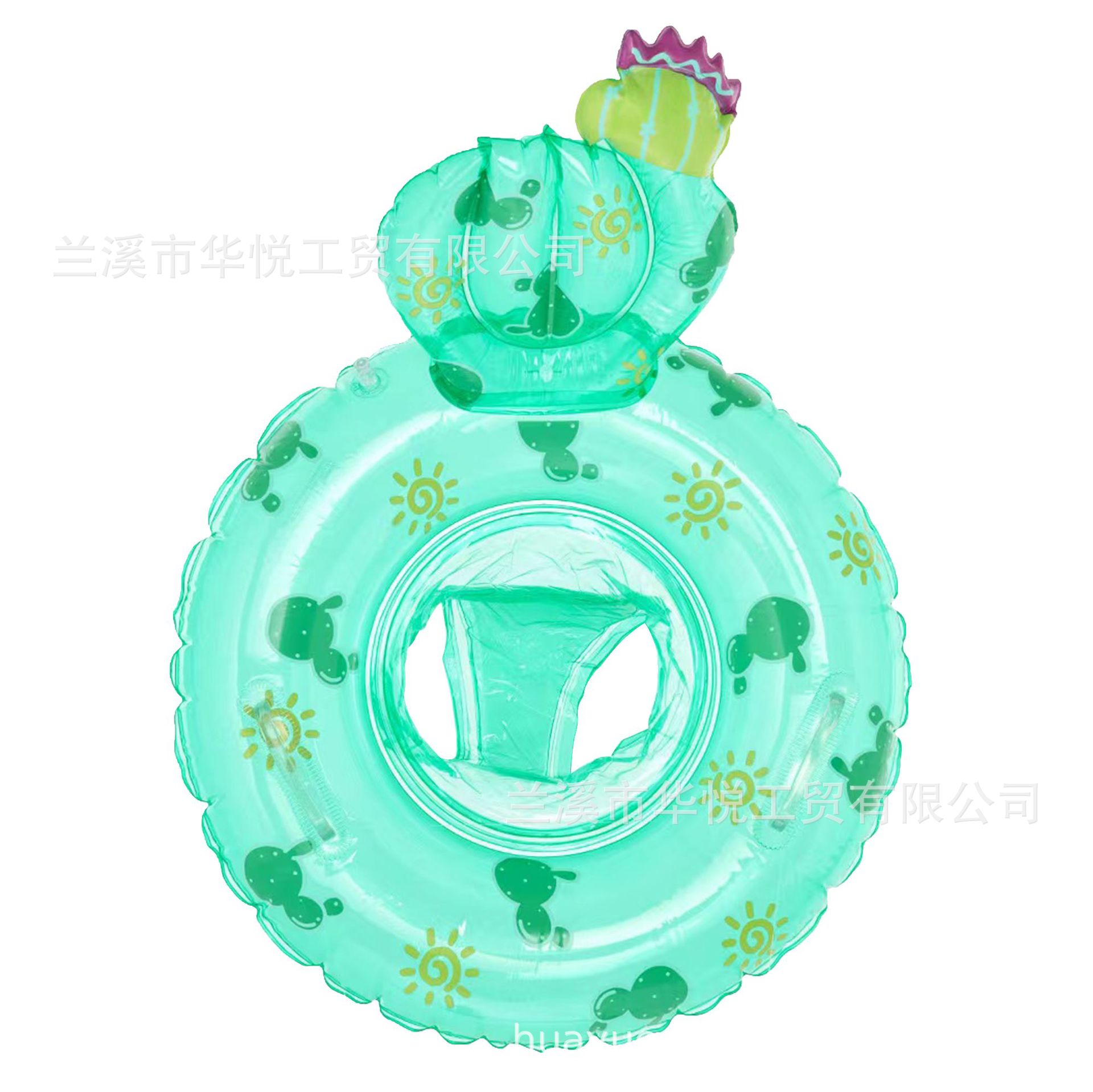 Children's fruit swimming ring, three-dimensional transparent handle, jelly-colored strawberry sitting ring, children's pineapple armpit lifebuoy Item Picture