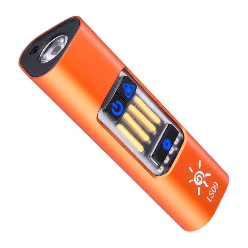 2026 New EDC Mini Multi-source Flashlight with Magnetic Laser Red Light Warning Tool Lamp TYPE-C Charge Item Picture