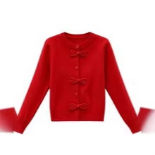Red Christmas sweater for women 2026 new style for winter wear. A stunning and beautiful little top for petite people Application Scenario