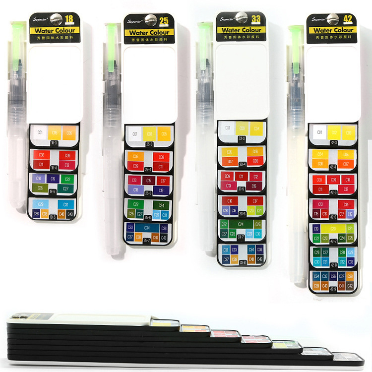 水彩颜料盒/油画颜料/马利国画/塑料软管颜料/DIY石膏娃娃白底实物图