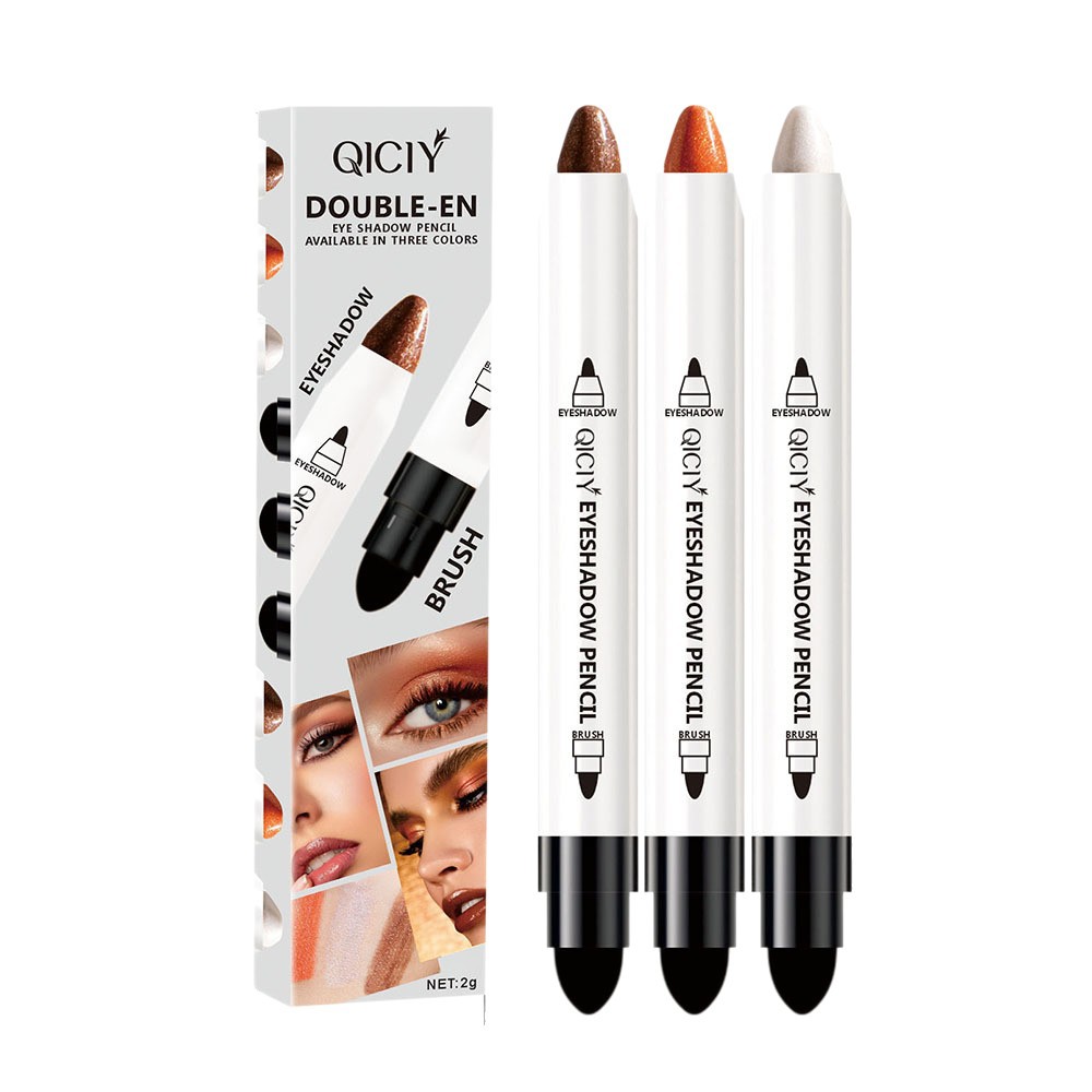 Cross-border exclusive QICIY Fine Light Eyeshadow pen for color display without smudging, waterproof, long-lasting high gloss and brightening wholesale Item Picture