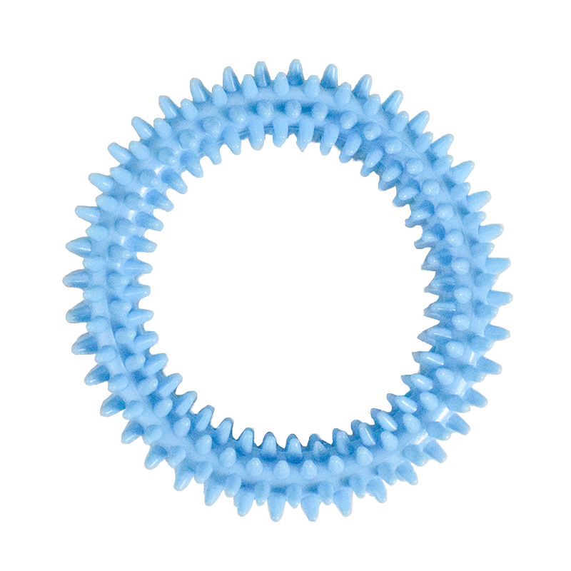Pet toy manufacturer wholesale TPR teething ring toys, macarons, TPR ring dog toys, one-piece consignment Item Picture