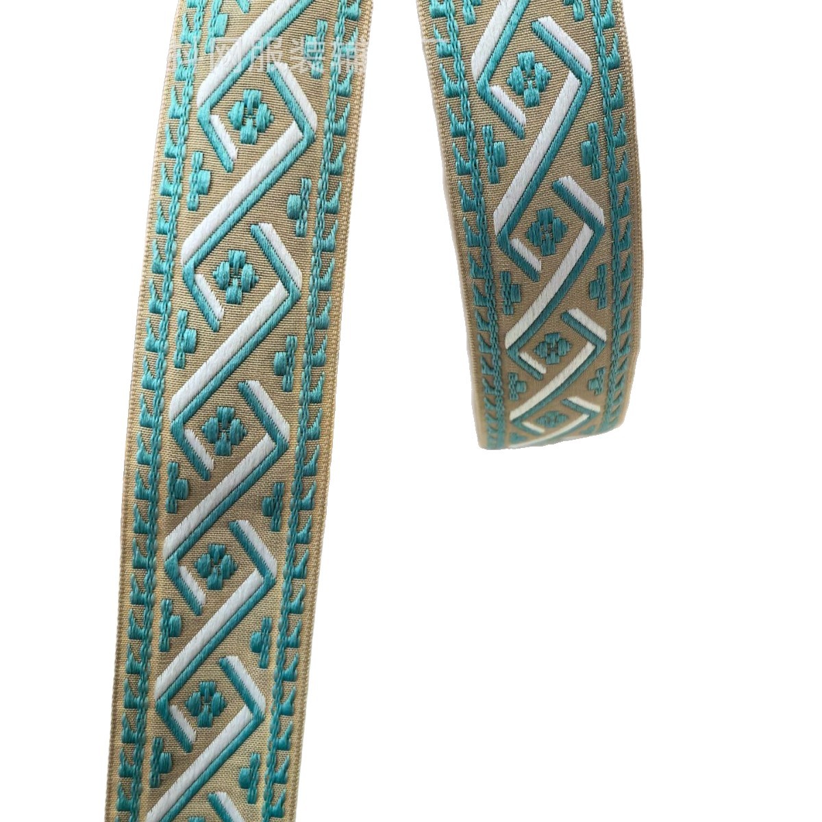 3.8cm diamond-shaped ethnic style jacquard embroidery webbing gift box packaging tape performance costume accessories Item Picture