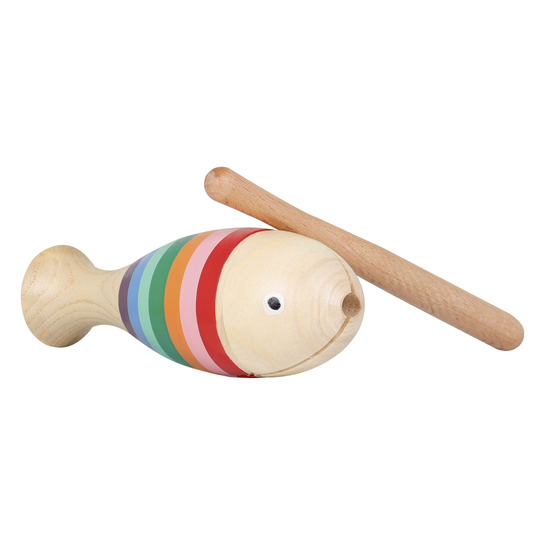 Cross-border wooden fish clappers, percussion instruments, fish-shaped clappers, music teaching AIDS for children in kindergartens, frog-sounding tubes, and shavers Item Picture
