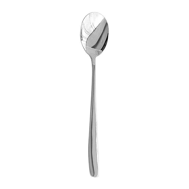 Jieyang 304 stainless steel spoon, high appearance level, long-handled large spoon, ice cream stirring, dessert small spoon, spoon Item Picture