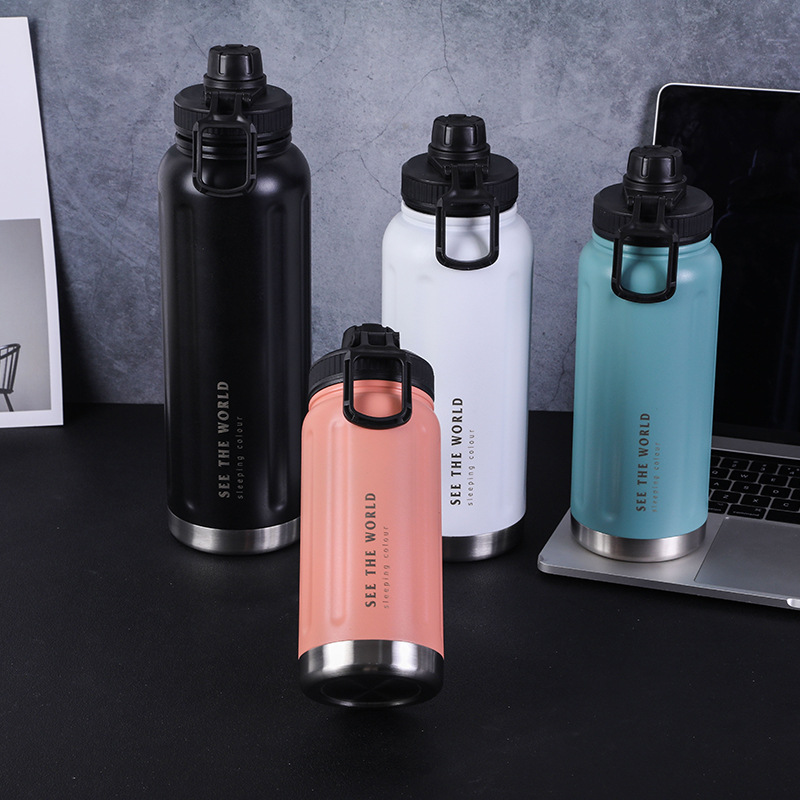 Penguin No. 10 Sports Kettle, Model B, Plastic cup with handle lid, Insulated Cup, Outdoor Water bottle, World Cup Specification image