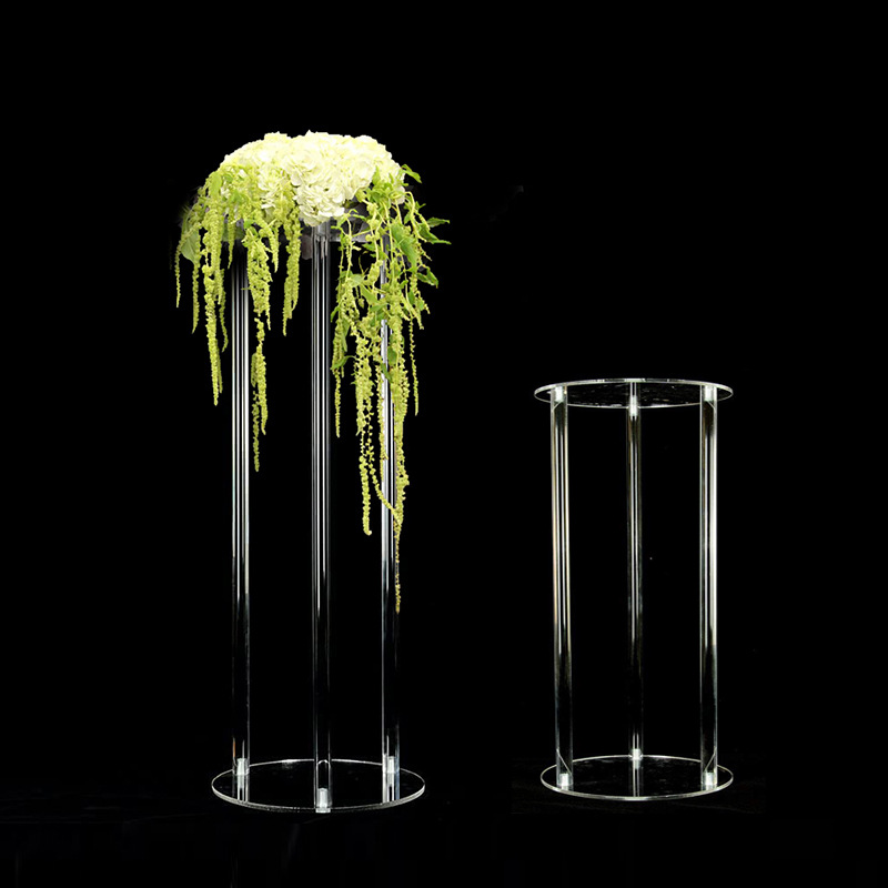 شمعدانات أكريليك كريستالية حصرية عبر الحدود، ودعائم زفاف، وأدلة طريق أكريليك، وحوامل تزيين الطاولة الرئيسية للفنادق والمطاعم الغربية