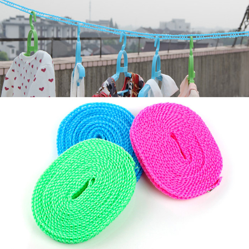Anti-slip and windproof clothesline, fence-type clothesline, quilt drying rope, drying rope, outdoor travel hanging rope Specification image