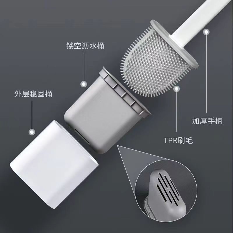 一次性马桶刷/杯刷/漱口杯塑料/马桶刷清洁刷细节图