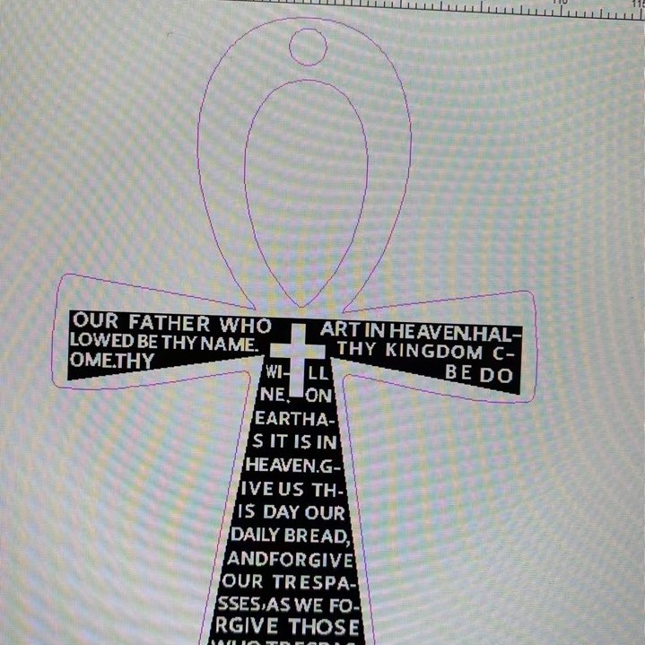 Cross-border e-commerce source: Ancient Egyptian Anca cross stainless steel necklace, a unique and individualistic fashion accessory pendant Specification image