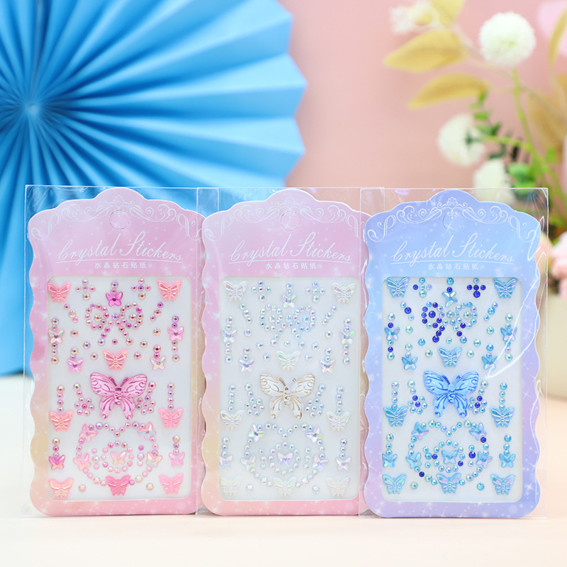 Children's stickers, gemstone, crystal, acrylic, diy diamond stickers, girls' decorative creativity, kindergarten reward stickers Specification image