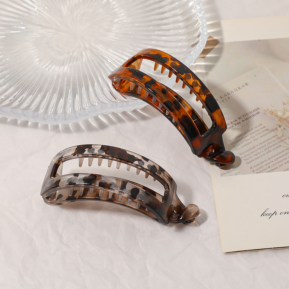 跨境热销款带齿发夹盘发抓夹女士盘发发饰高端鲨鱼夹饰品批发