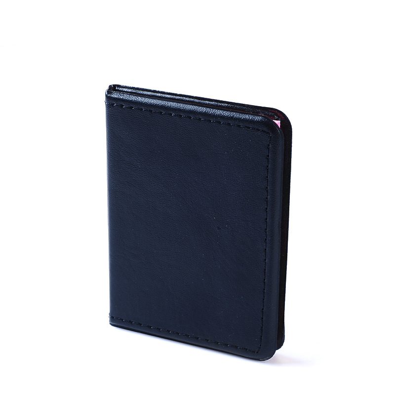 Customized PU black wallet notebooks, sticky notes, colored notepaper, tear-off message, leather-faced sticky notes and small notebooks by the manufacturer details Picture
