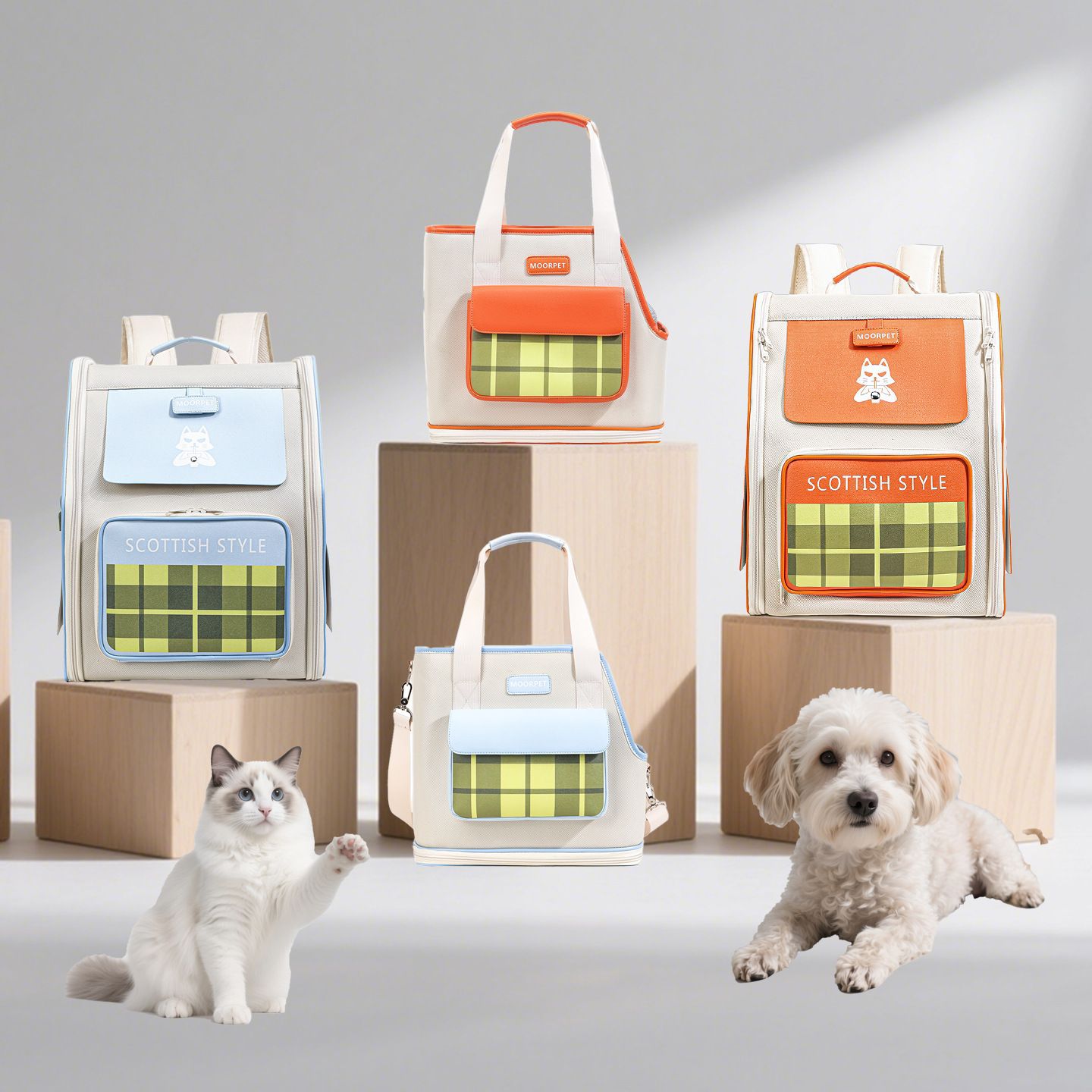 Cat bags, pet bags for going out, dog bags for going out, portable pet bags, hand-held crossbody backpacks Application Scenario