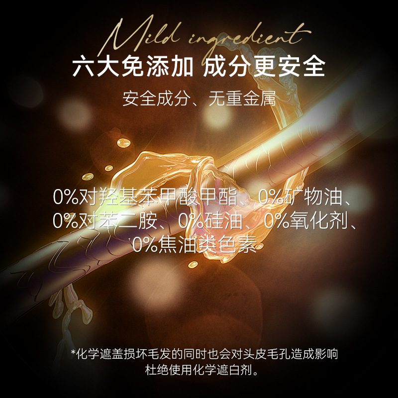 新款美发棒黑发遮盖白发一次性染发笔不易掉色显色补发美发棒批发细节图