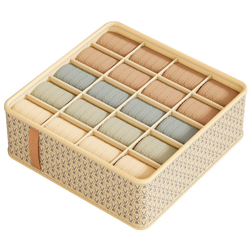 Underwear storage box, home wardrobe drawer, sock and intimate clothing compartments box, underwear and bra organization wonder Item Picture