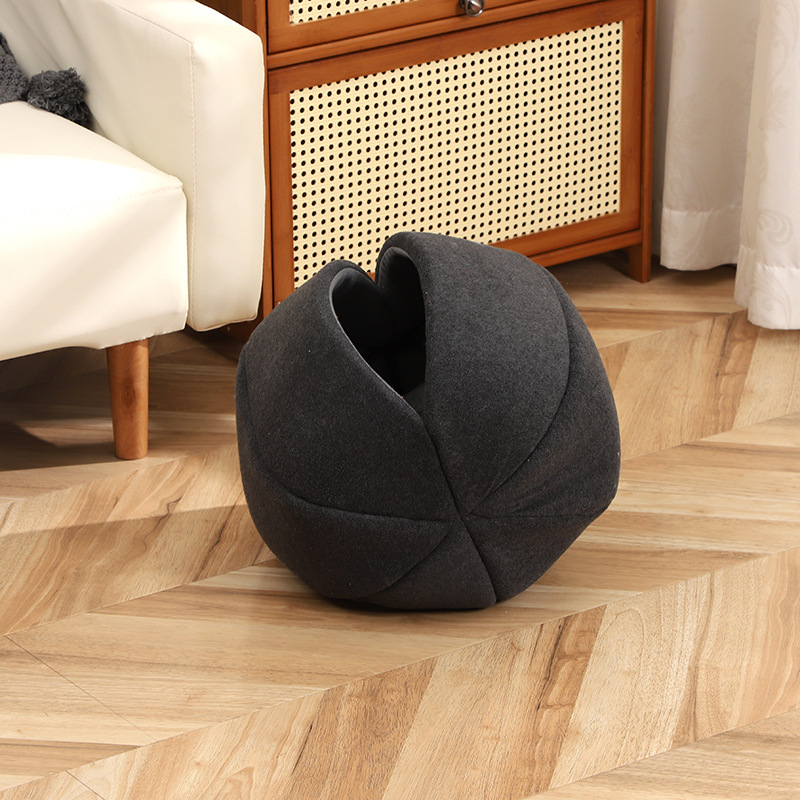 新款冬季加绒防寒宠物窝创意单层防风异形宠物窝宠物睡眠窝批发