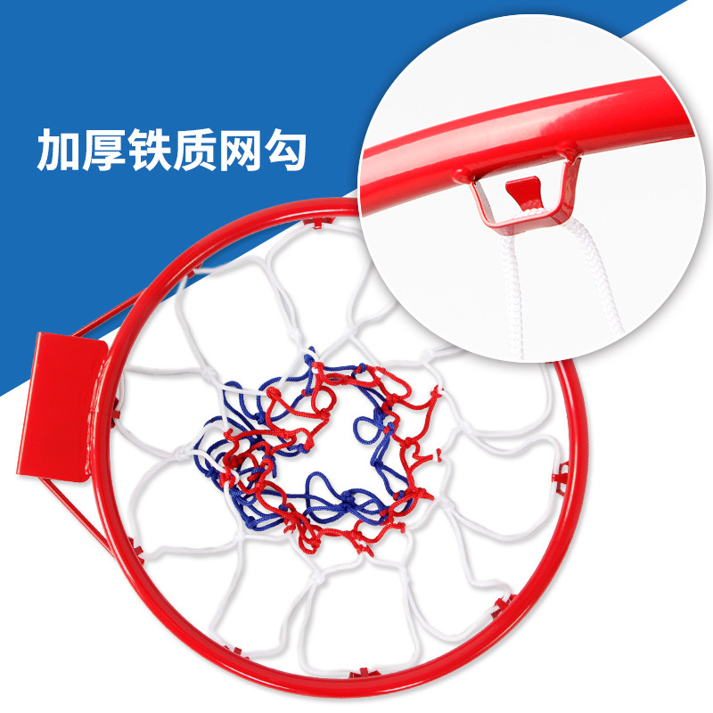 Adult outdoor basketball hoop, wall-mounted shooting stand, indoor children's 39cm basketball basket details Picture