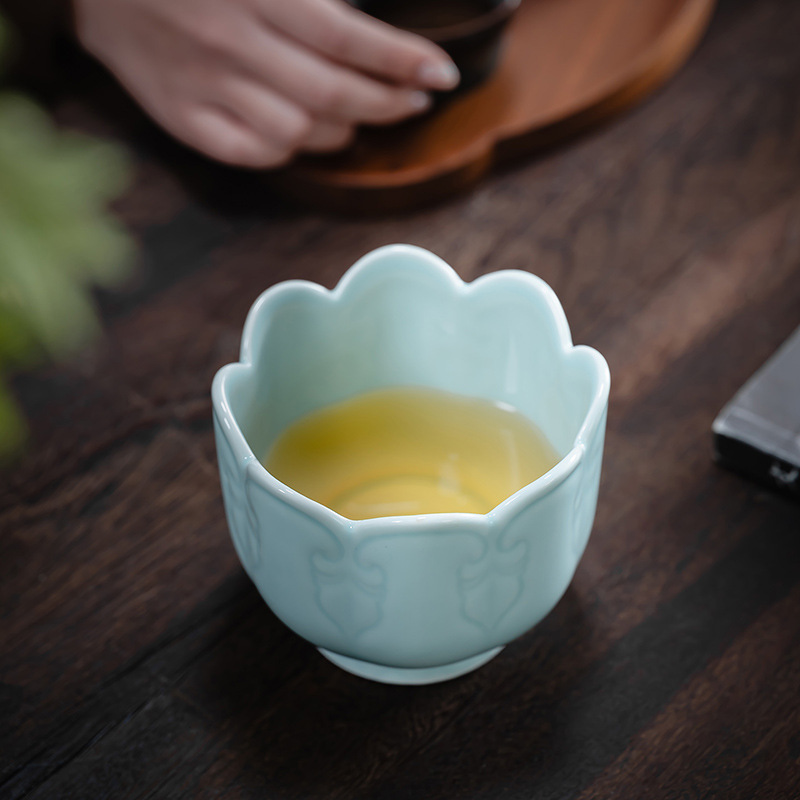 中式复古陶瓷建水功夫茶具零配干泡台茶渣桶禅意茶洗杯洗茶道配件细节图