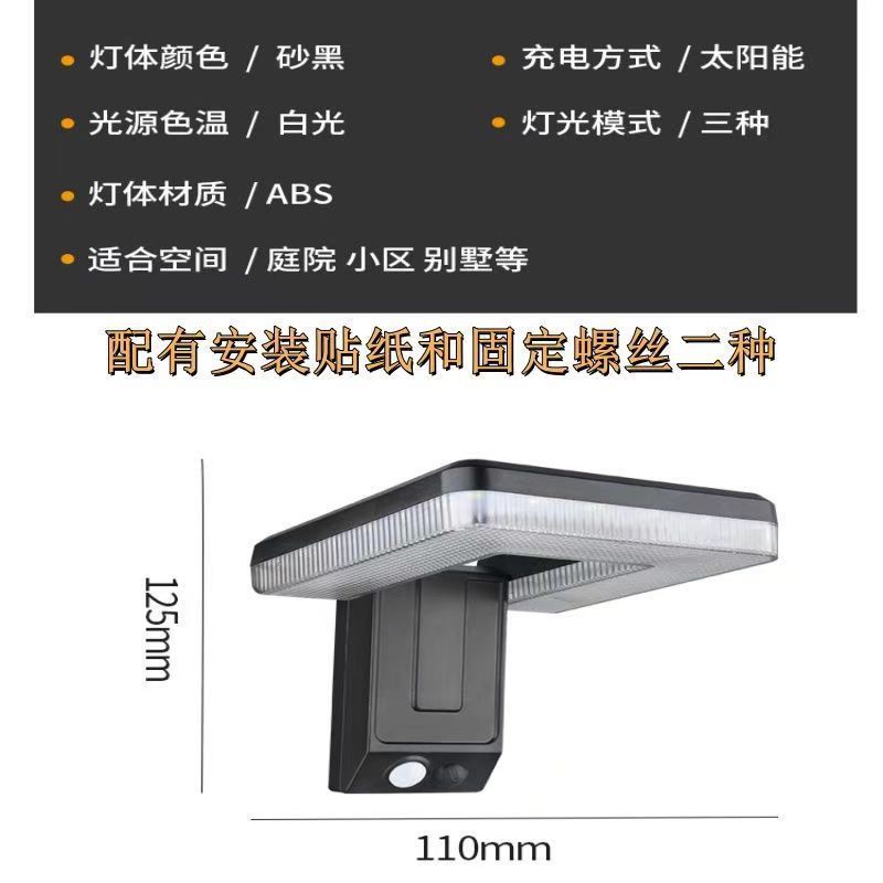 New cross-border wall lamps, outdoor waterproof villa courtyard lamps, garden solar rechargeable outdoor door sensor lamps Application Scenario