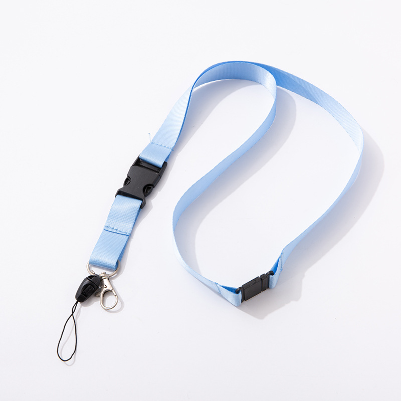 Amazon's best-selling heat transfer polyester tape snap-on lanyard, student work ID card holder snap-on lanyard for exhibition