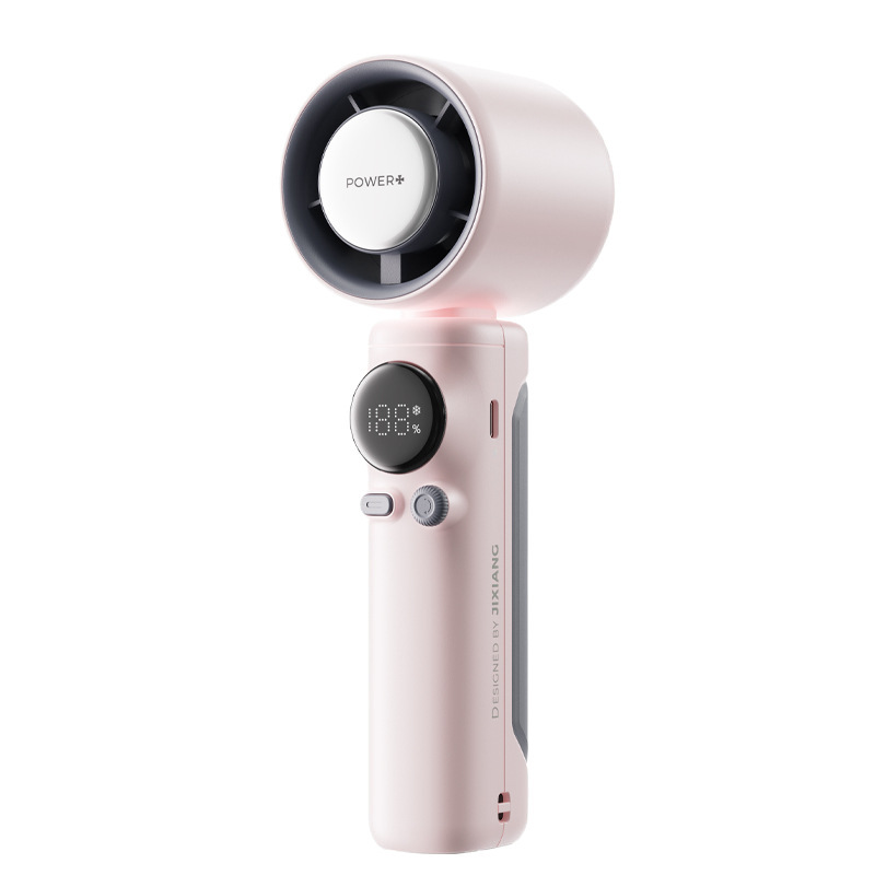 Handheld high-speed cold fan, ice pack fan, 100-speed stepless air adjustment, mini outdoor portable lanyard Item Picture